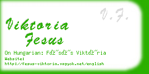 viktoria fesus business card